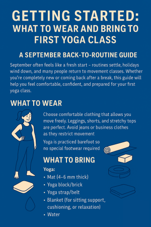 Getting Started: What to Wear and Bring to Your First Yoga Class